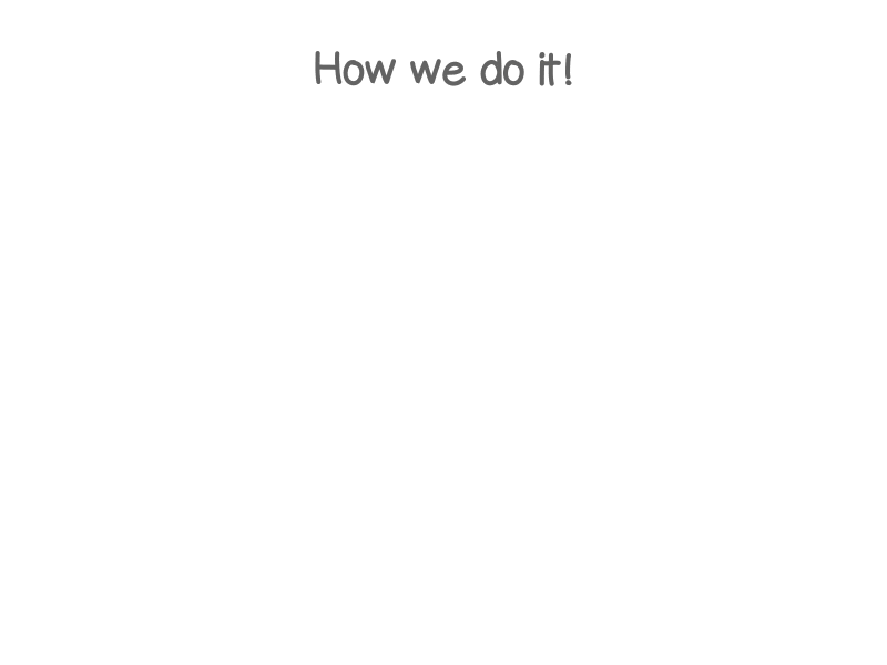 How we do it(1)